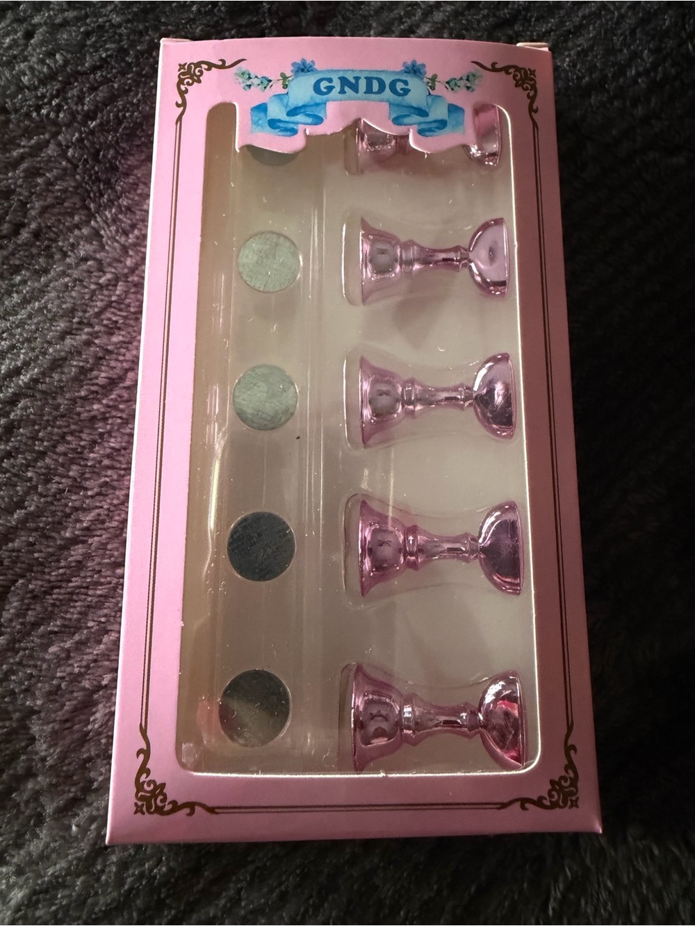 GNDG Pink Magnetic Nail Practice Stand